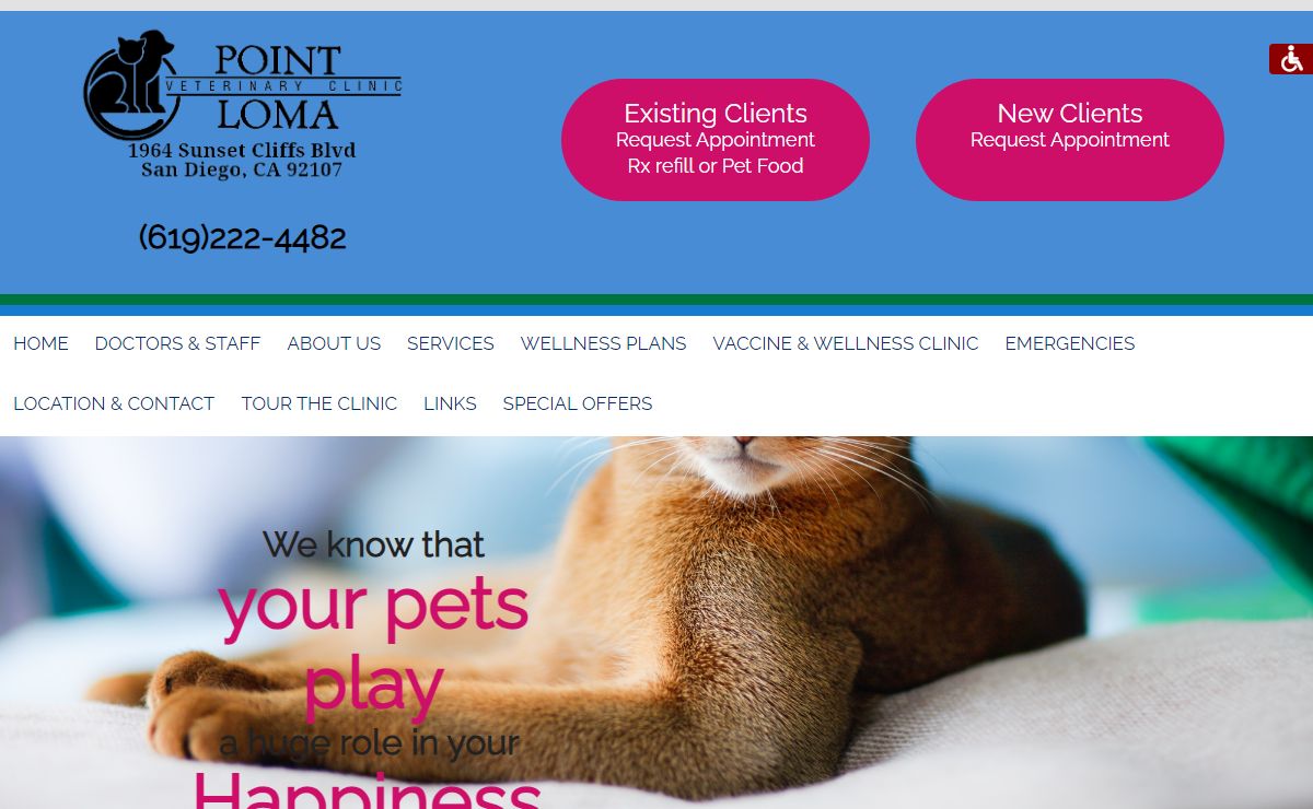 Point Loma Veterinary Clinic - Ocean Beach, San Diego, CA - Home Page