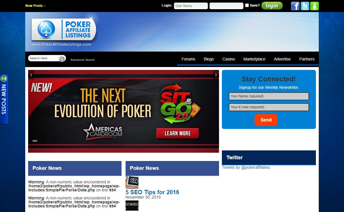 Poker Affiliate Listings - The World's Largest Poker Affiliate Community