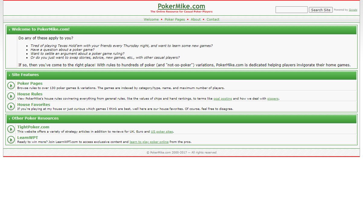 PokerMike.com :: Welcome