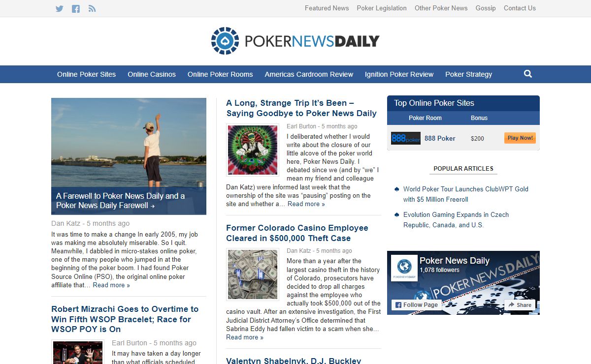 Poker News Daily - Online Poker News, Games, and Tournaments