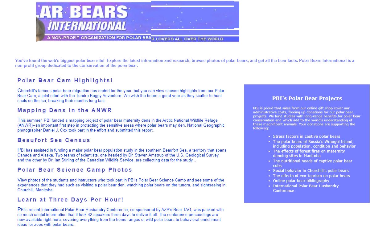 Polar Bears International, working to conserve the polar bear