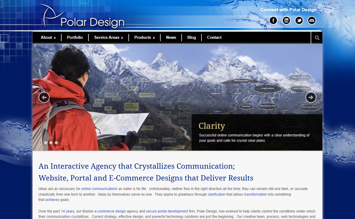 Polar Design e-Commerce Design, Secure Portal Design, Social Media App Development