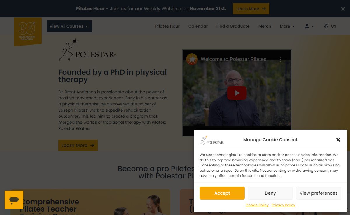 Pilates Teacher Training - Polestar Pilates