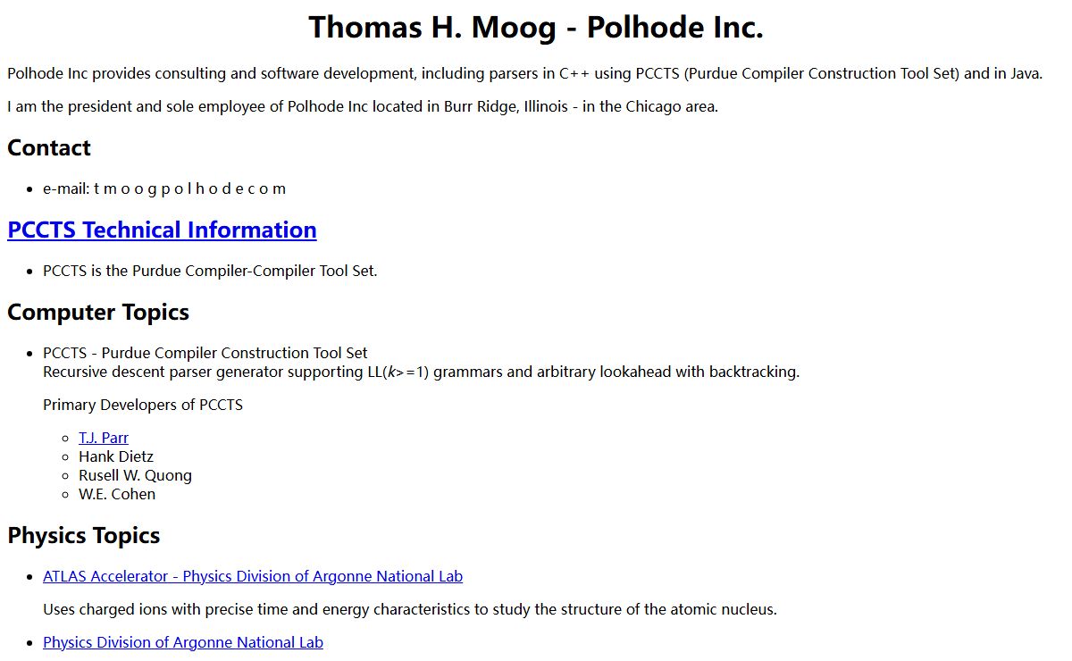 Thomas H. Moog - Polhode Inc