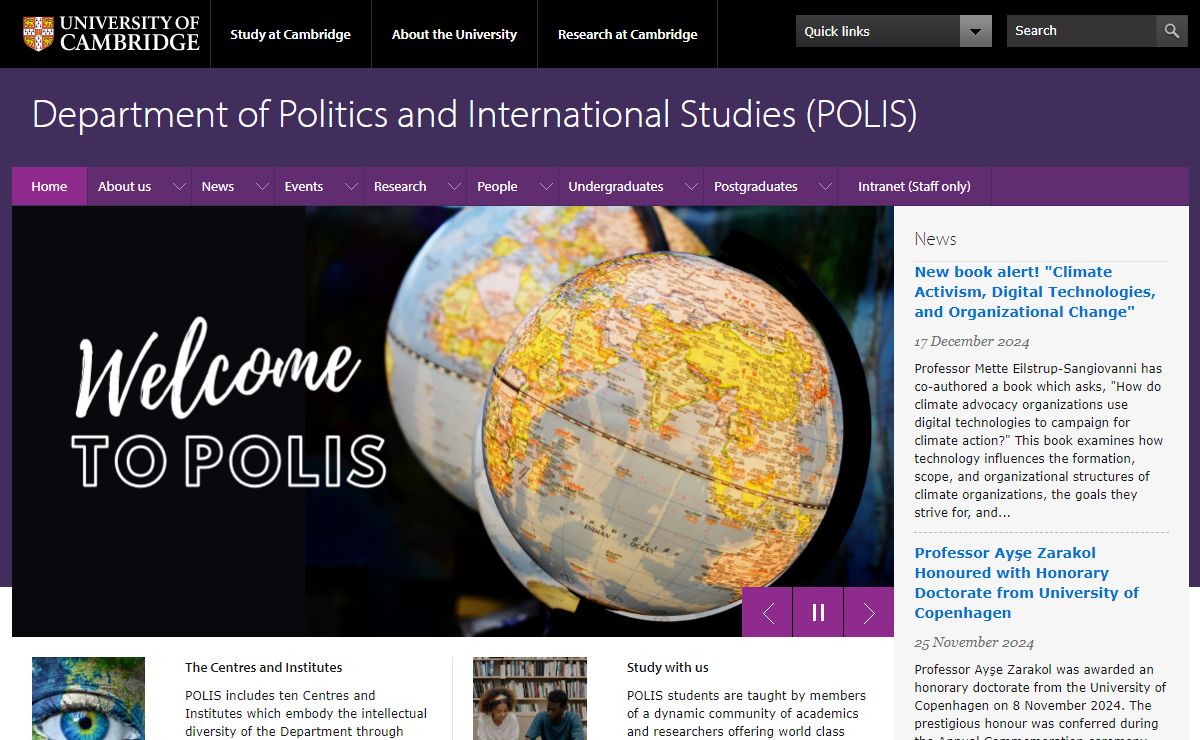 Department of Politics and International Studies (POLIS) |