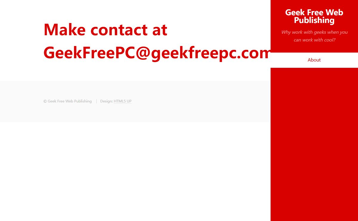 Geek Free Web Publishing