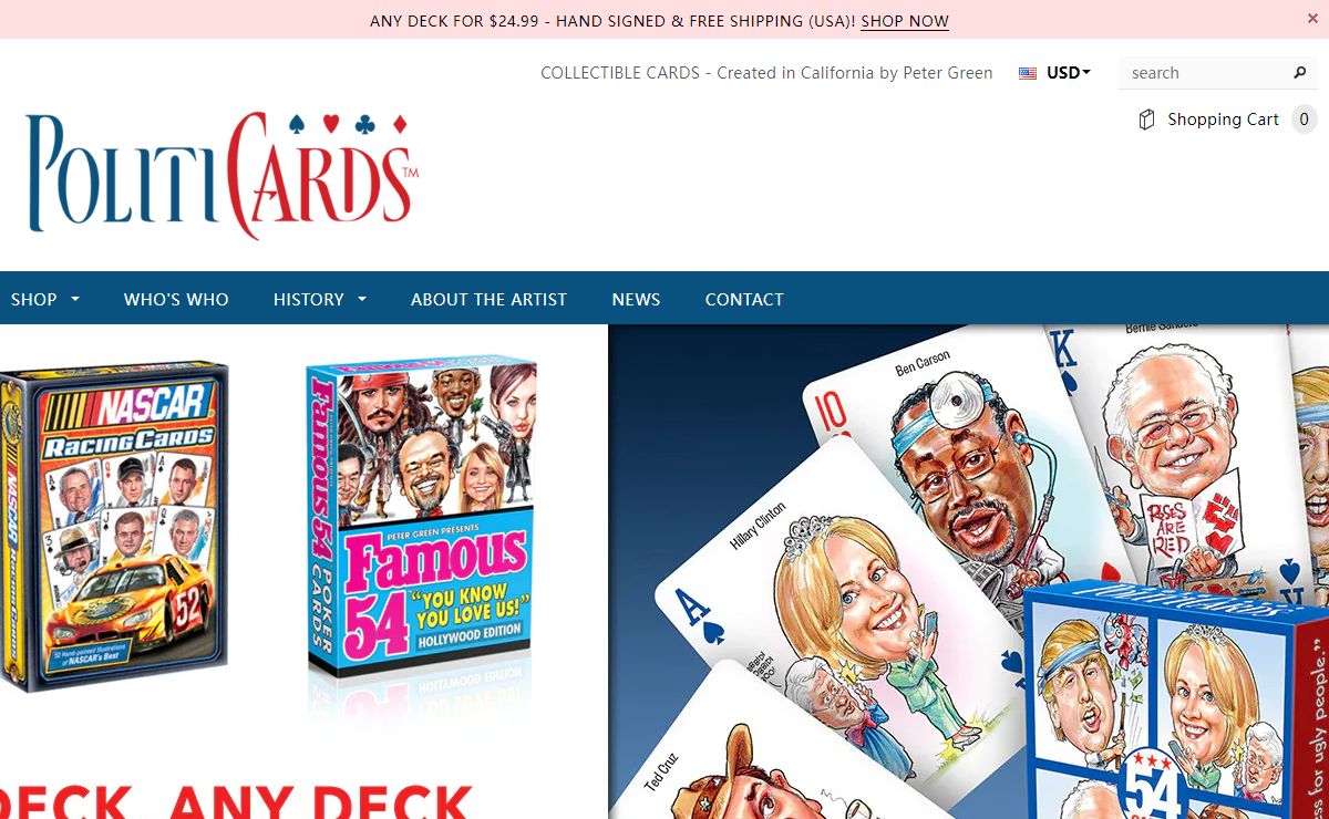 Politicards | Online Store – politicards.com