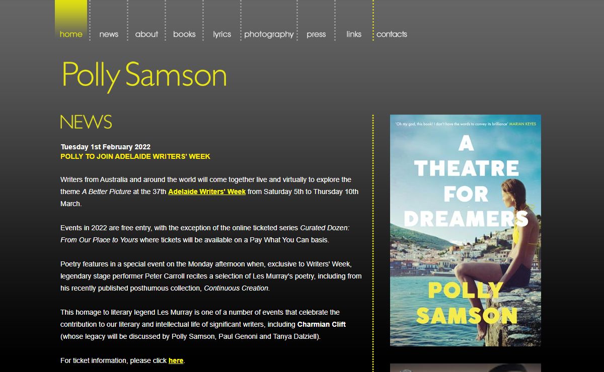 Polly Samson | Official Website