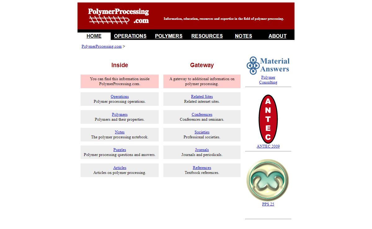 PolymerProcessing.com: Information and Education on Polymer Processing