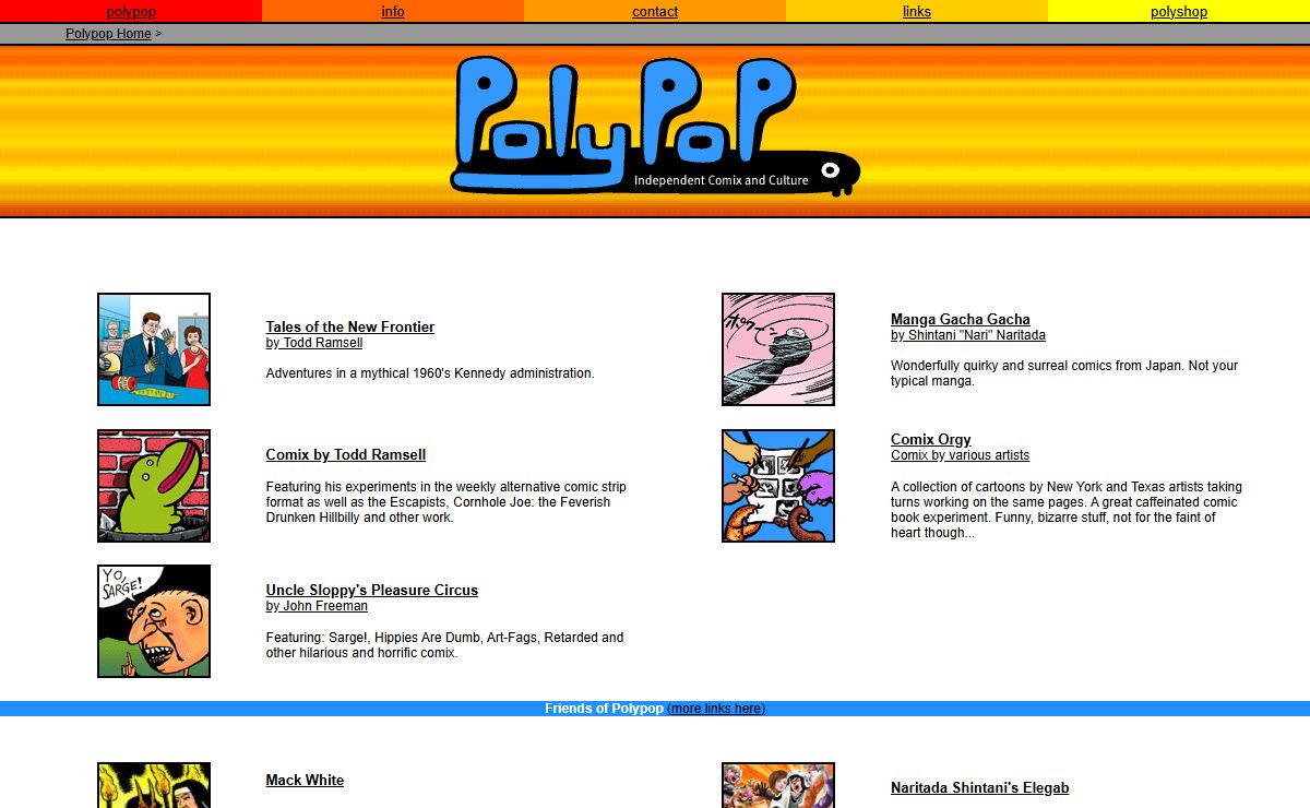 Welcome to Polypop! Independent Comix and Culture