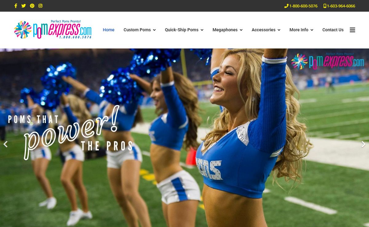 Shop Cheerleading Poms and Dance Team Poms