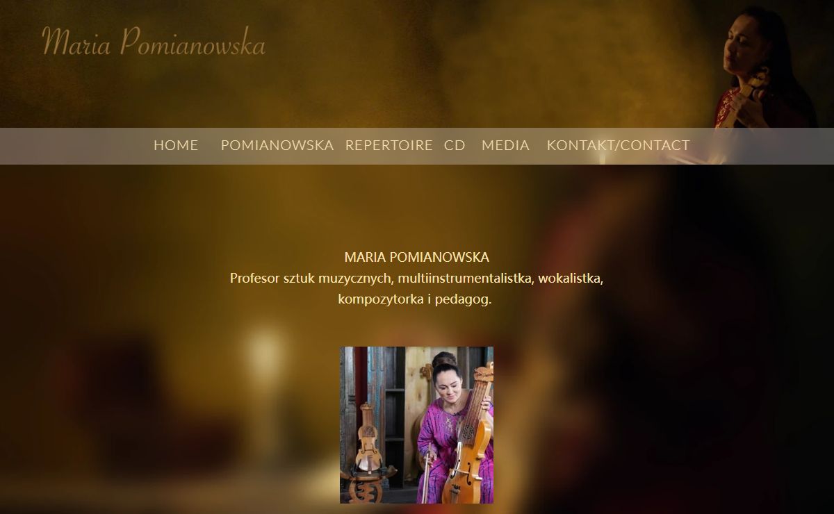 MARIA POMIANOWSKA - Multi-instrumentalist, vocalist, composer