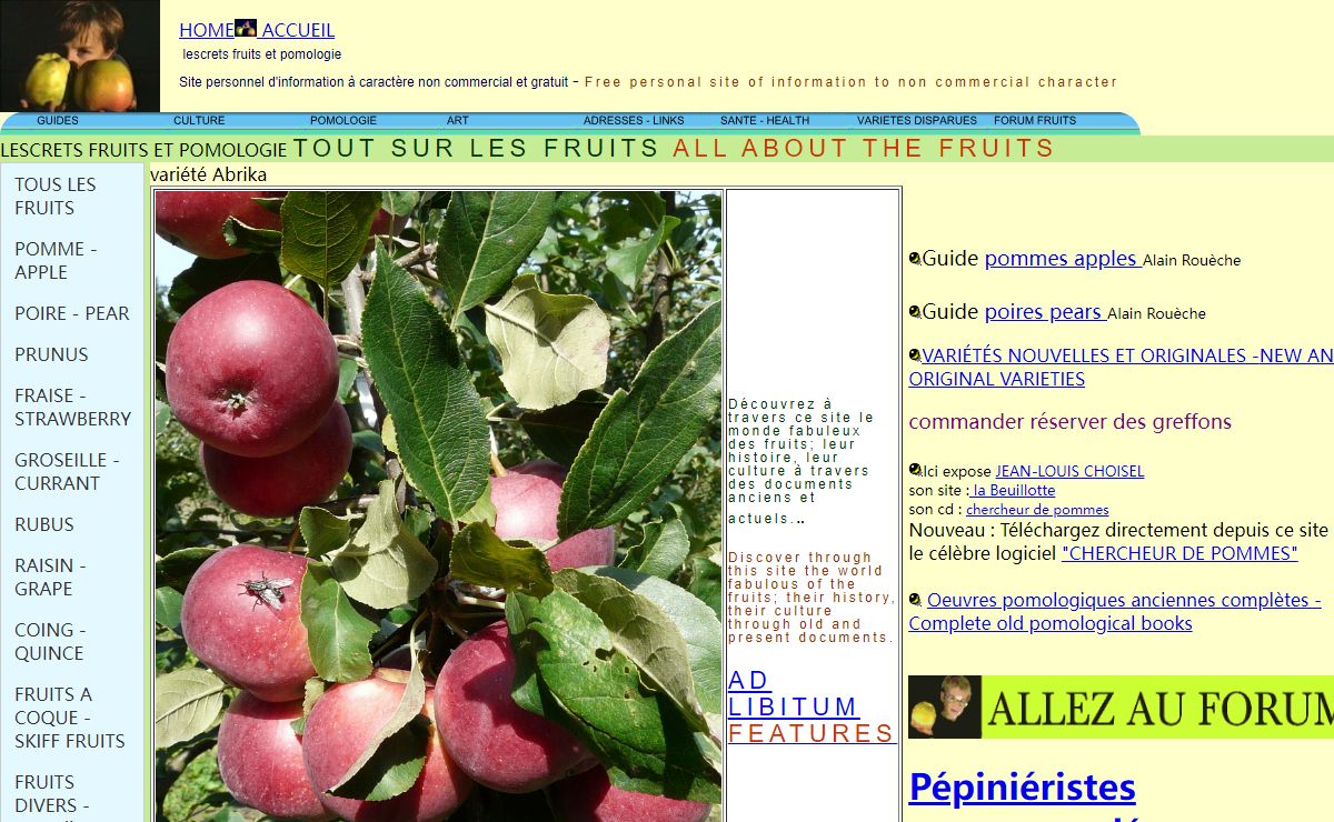 LESCRETS FRUITS ET POMOLOGIE TOUT SUR LES FRUITS ALL ABOUT THE FRUITS