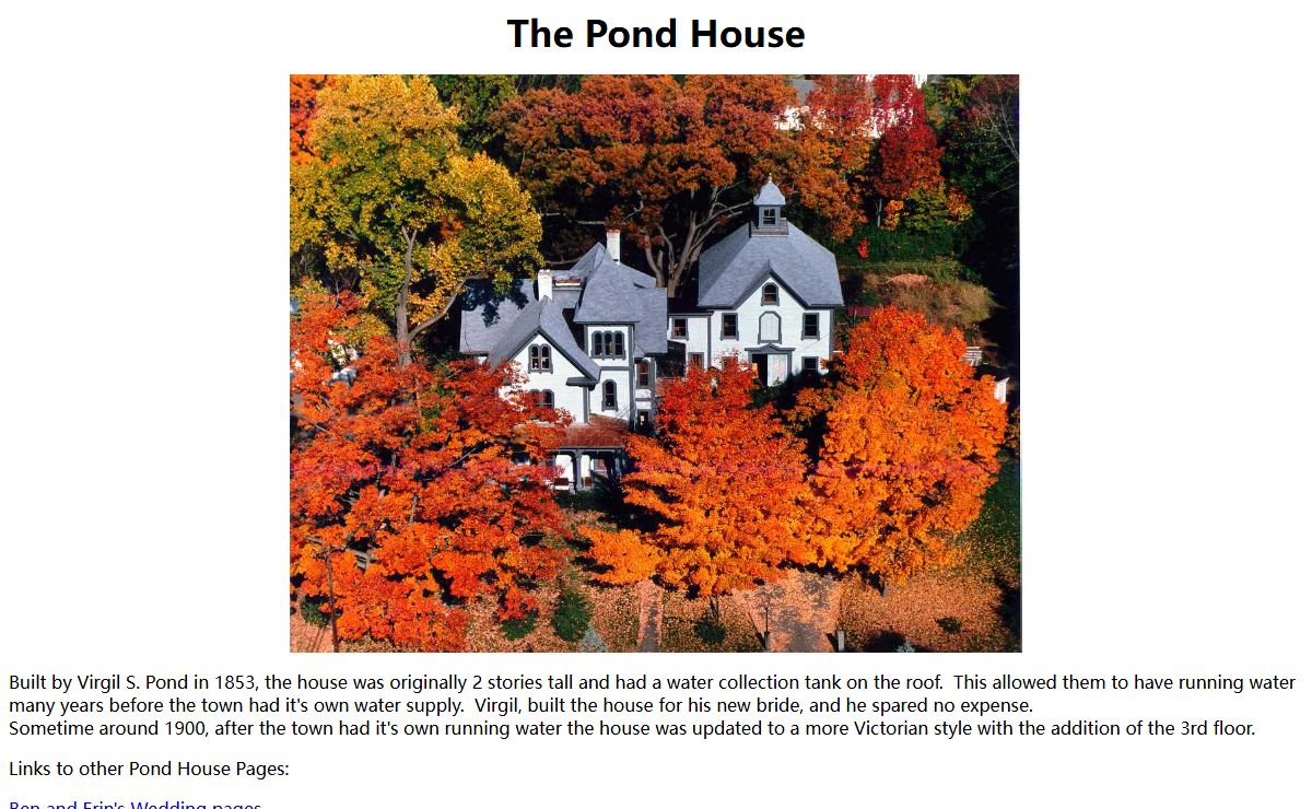 The Pond House..