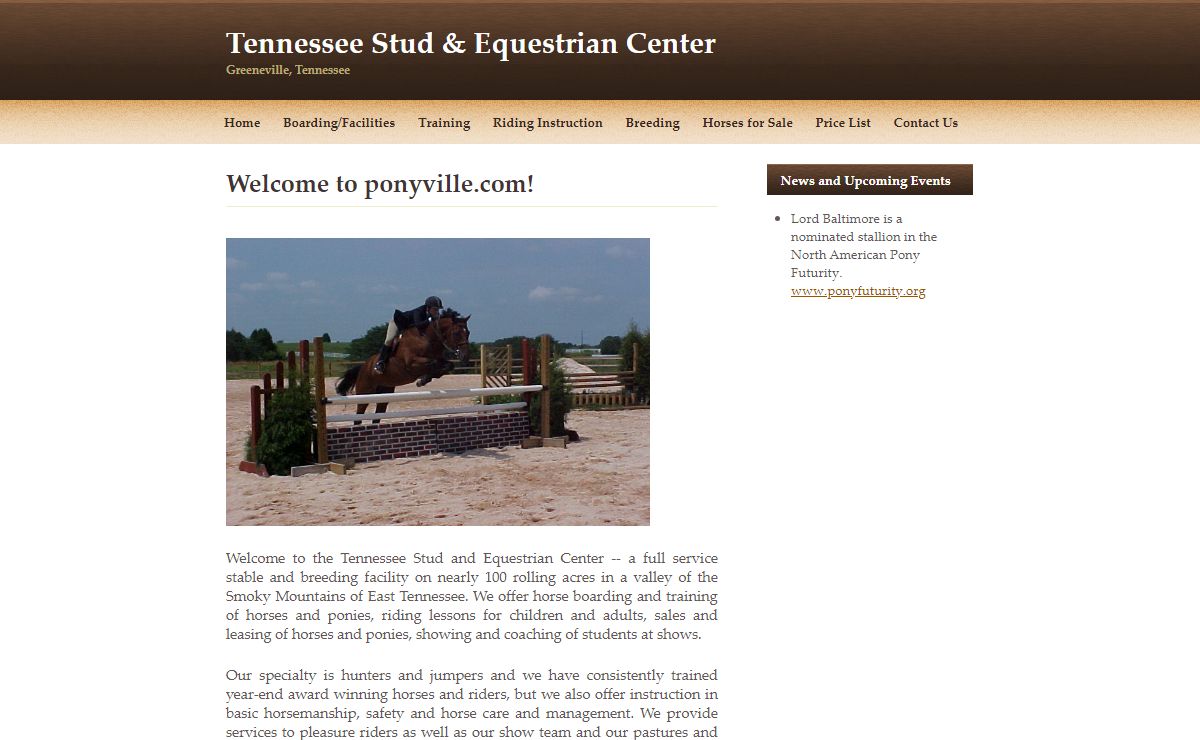 Offering Boarding, Riding Lessons, Horses for Sale, Training.