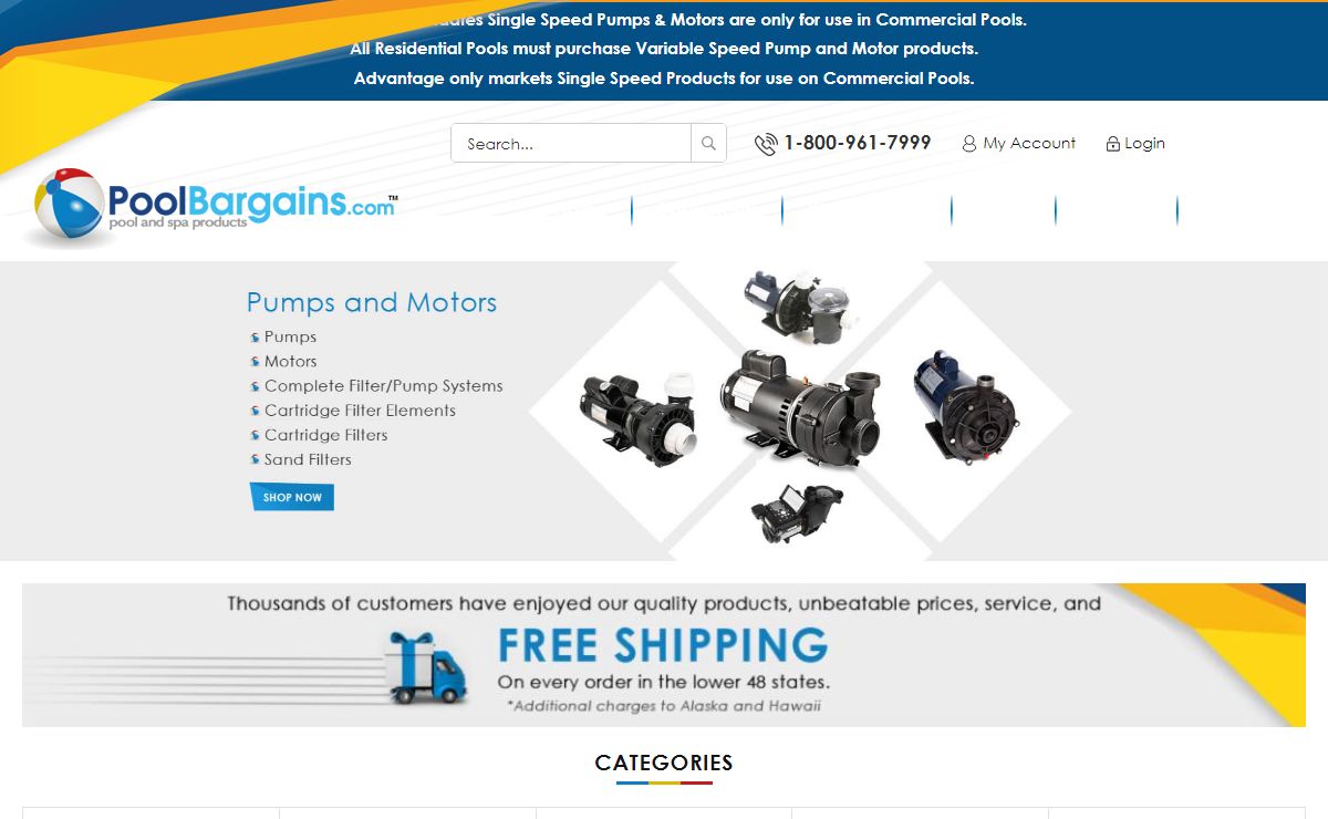 Pool Bargains Carries Above Ground Pool Pumps and Cartridge Filters | poolbargains.com