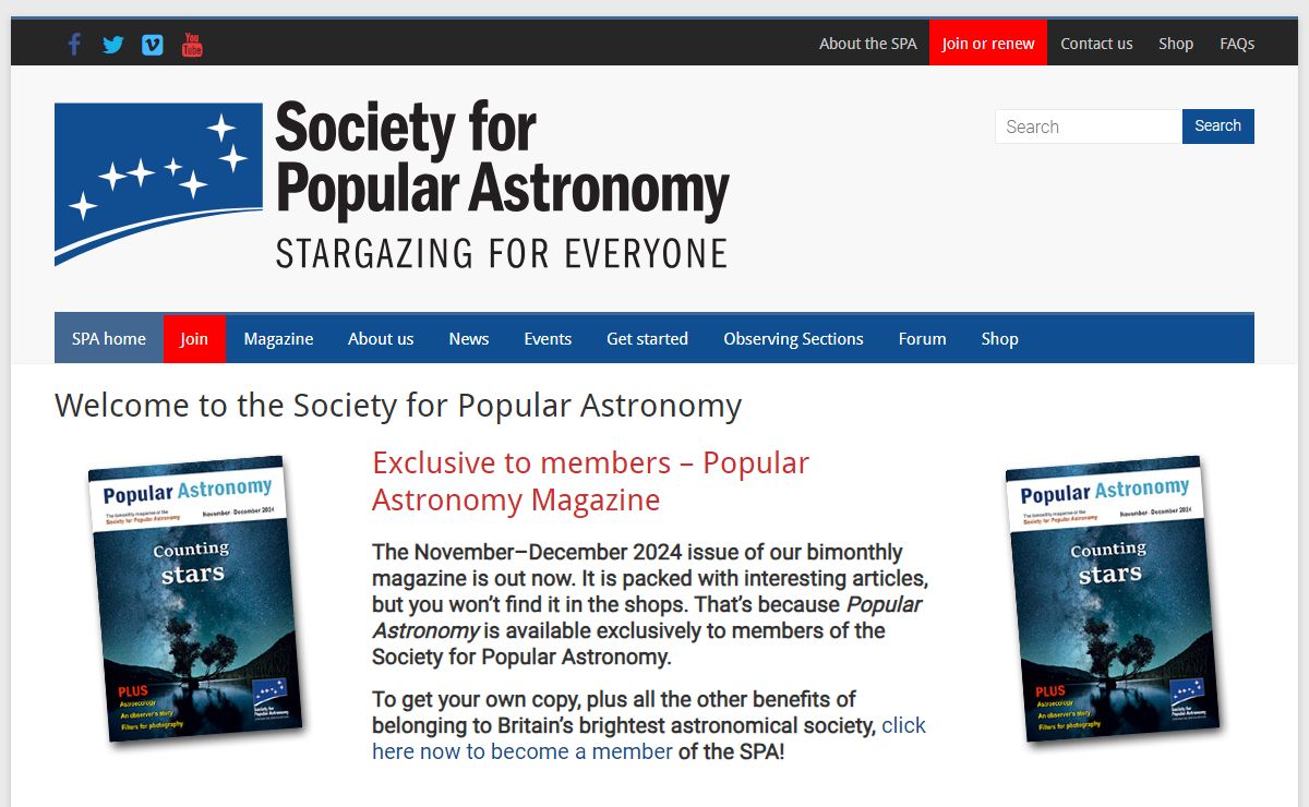 Welcome to the Society for Popular Astronomy - Society for Popular Astronomy