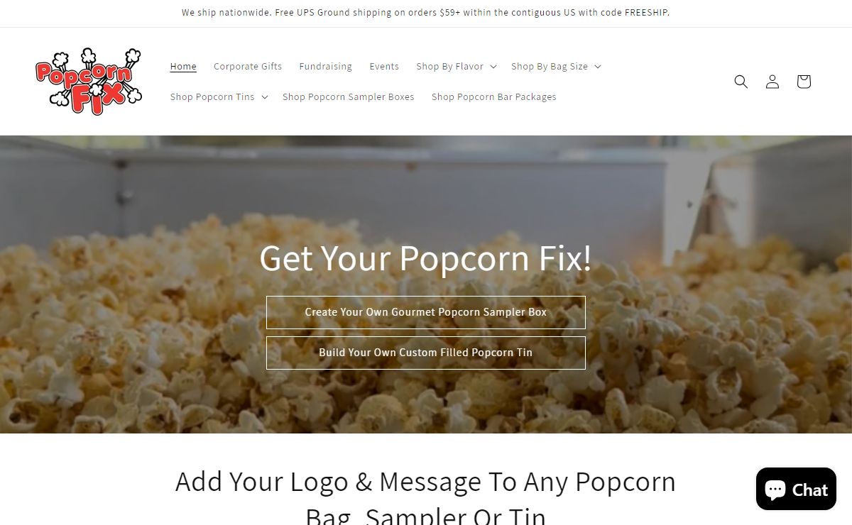 Popcorn Fix | Buy Gourmet Popcorn | Single-Serve To Bulk Size Bags