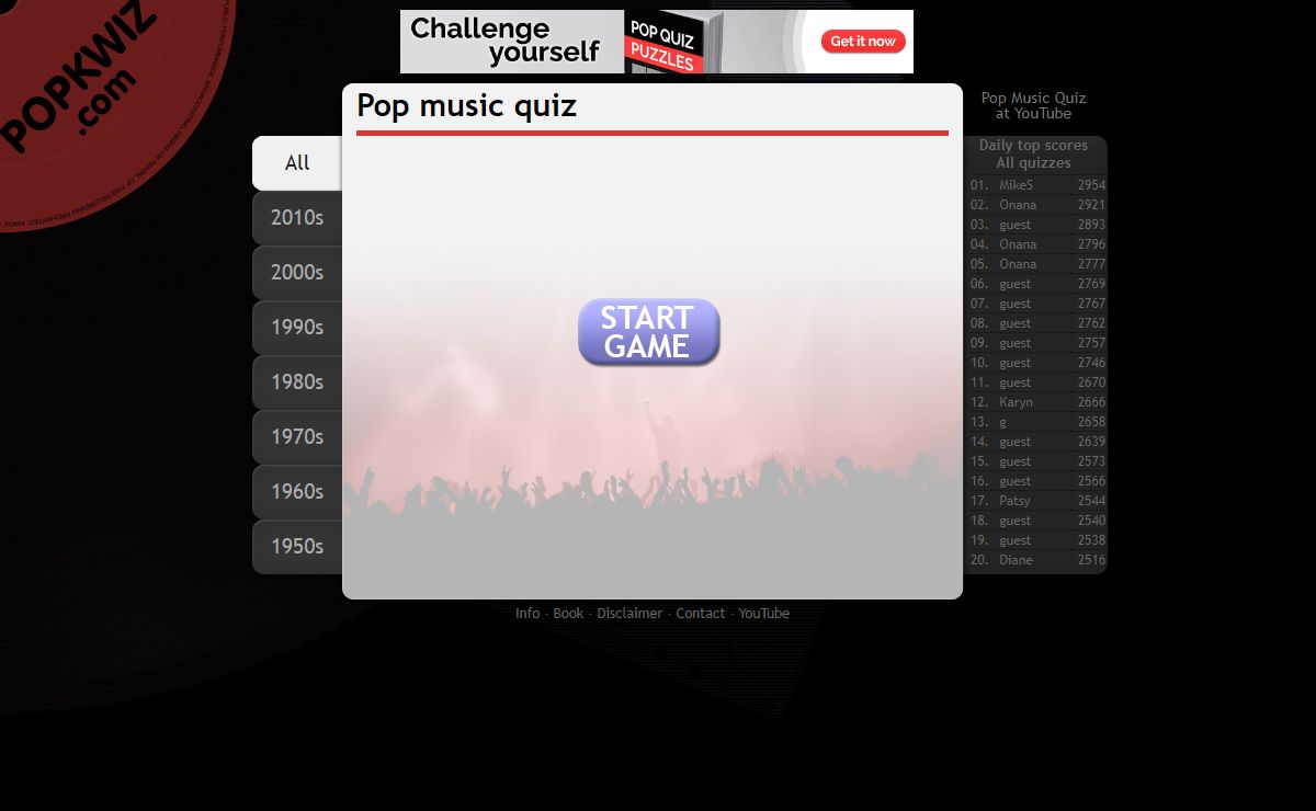 Pop Music Quiz