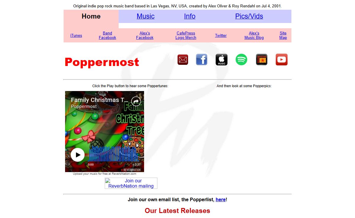 Poppermost Pop Rock Music Band Las Vegas