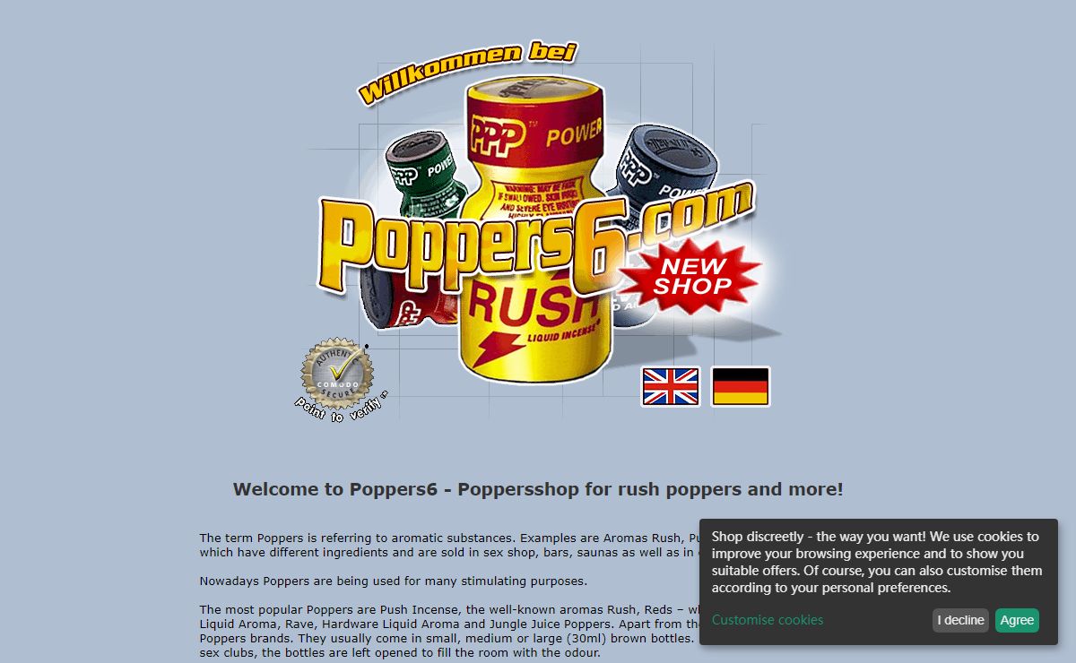 Poppersshop - PWD Rush poppers and aromas!