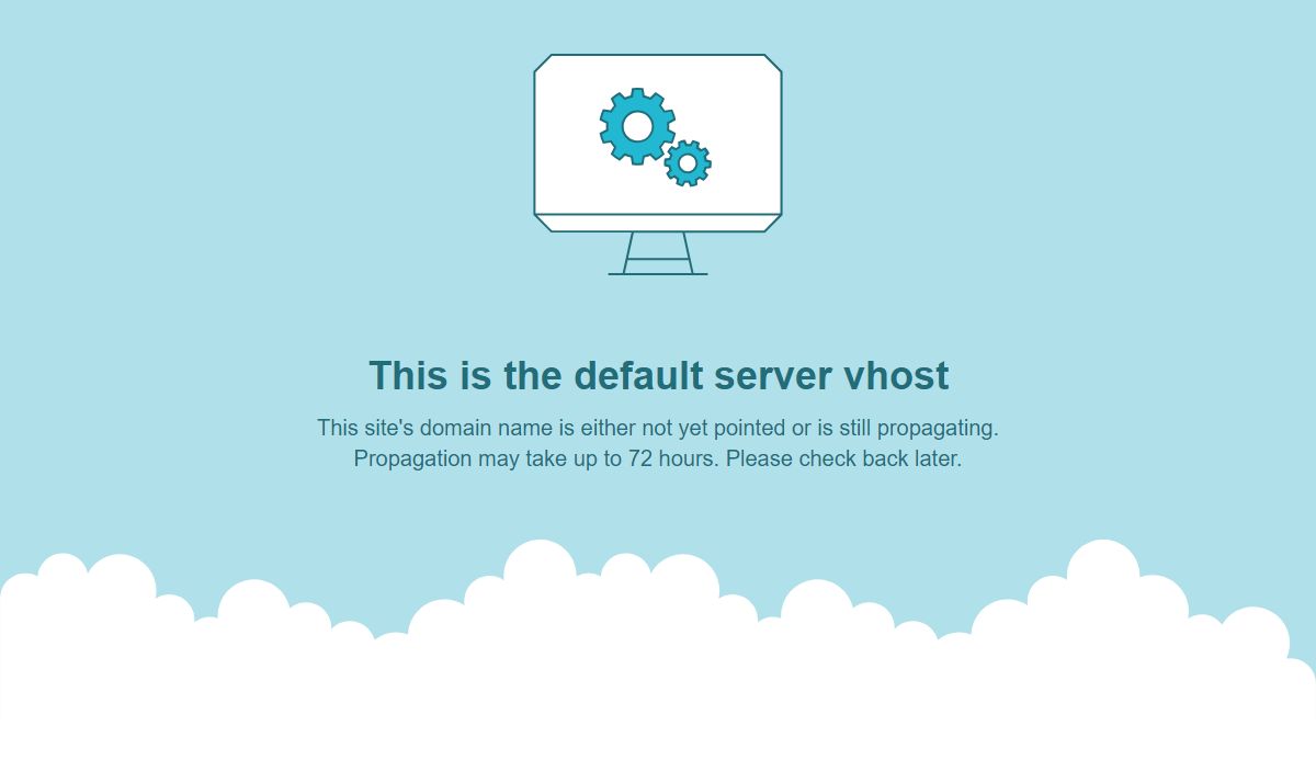 This is the default server vhost