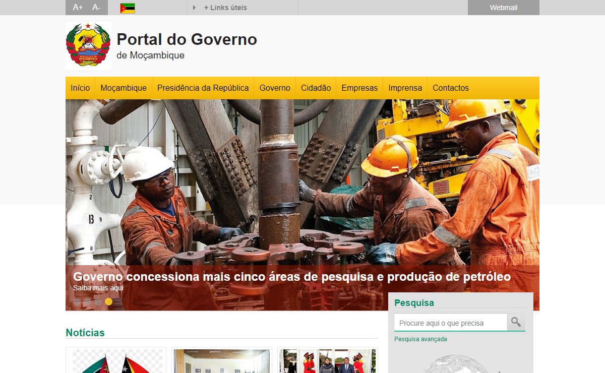Início - Portal do Governo de Moçambique