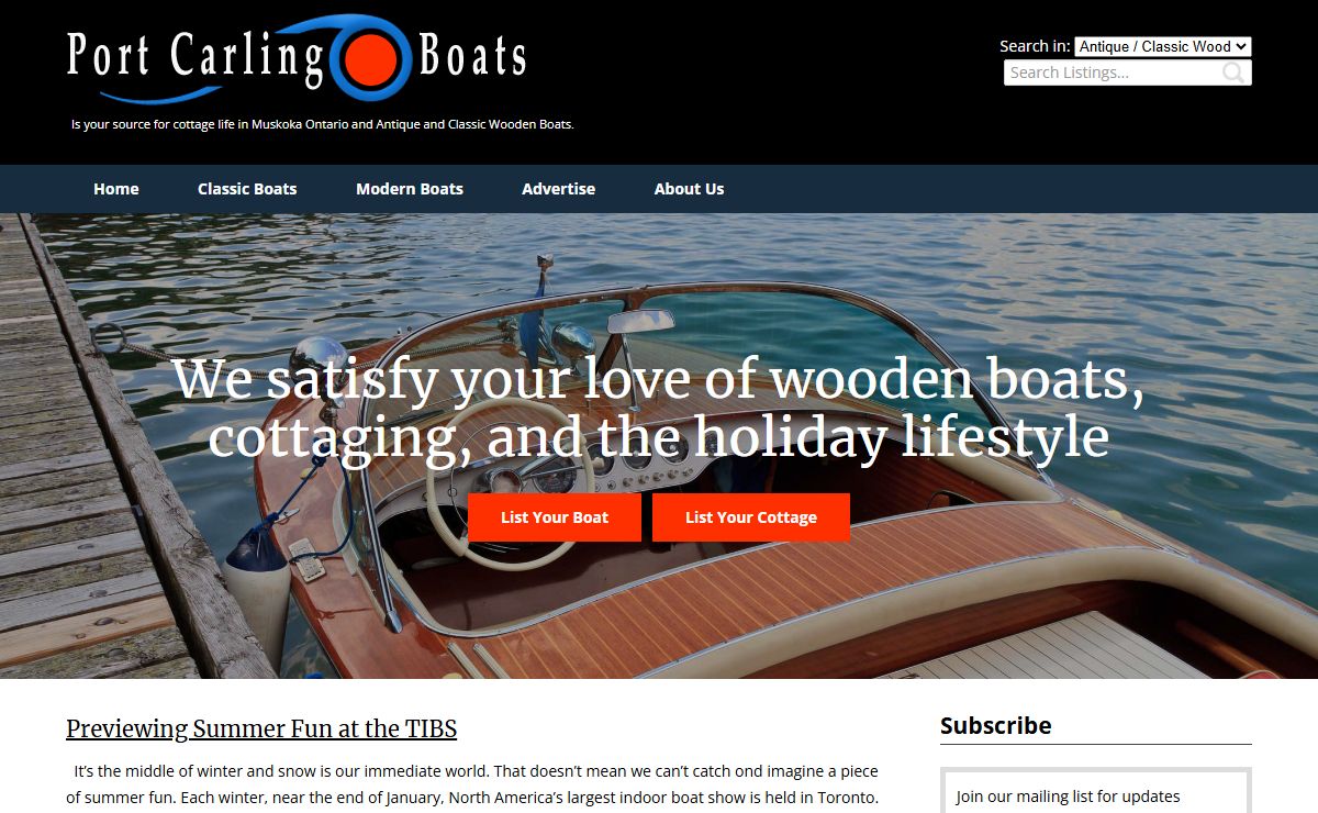 Port Carling Boats