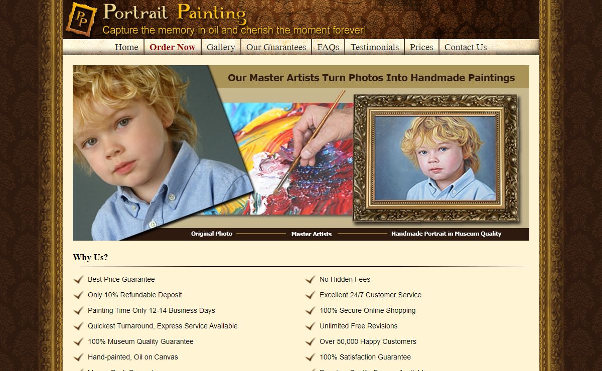 Portrait Paintings - Photo To Oil Painting Portraits