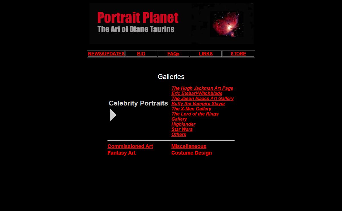 Galleries - Portrait Planet - The Art of Diane Taurins
