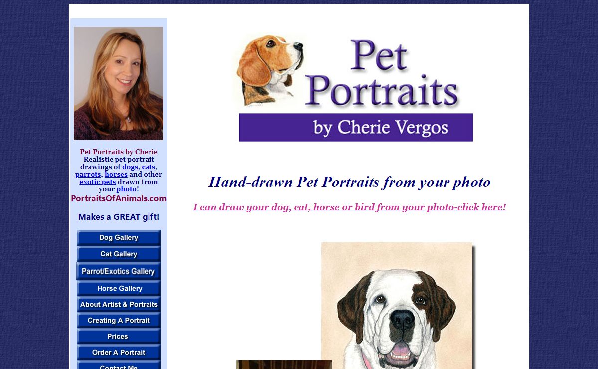 Pet Portraits By Cherie Vergos - Dog, Cat, and Horse Art