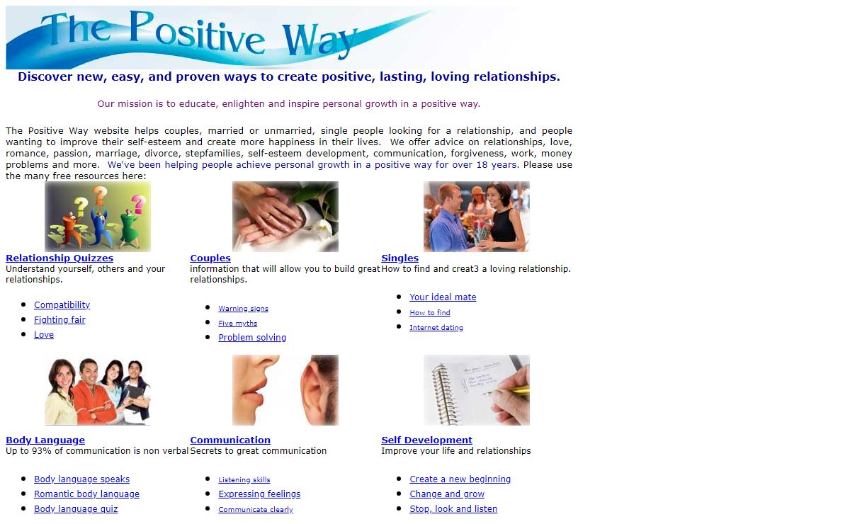 The Positive Way - Positive Relationships