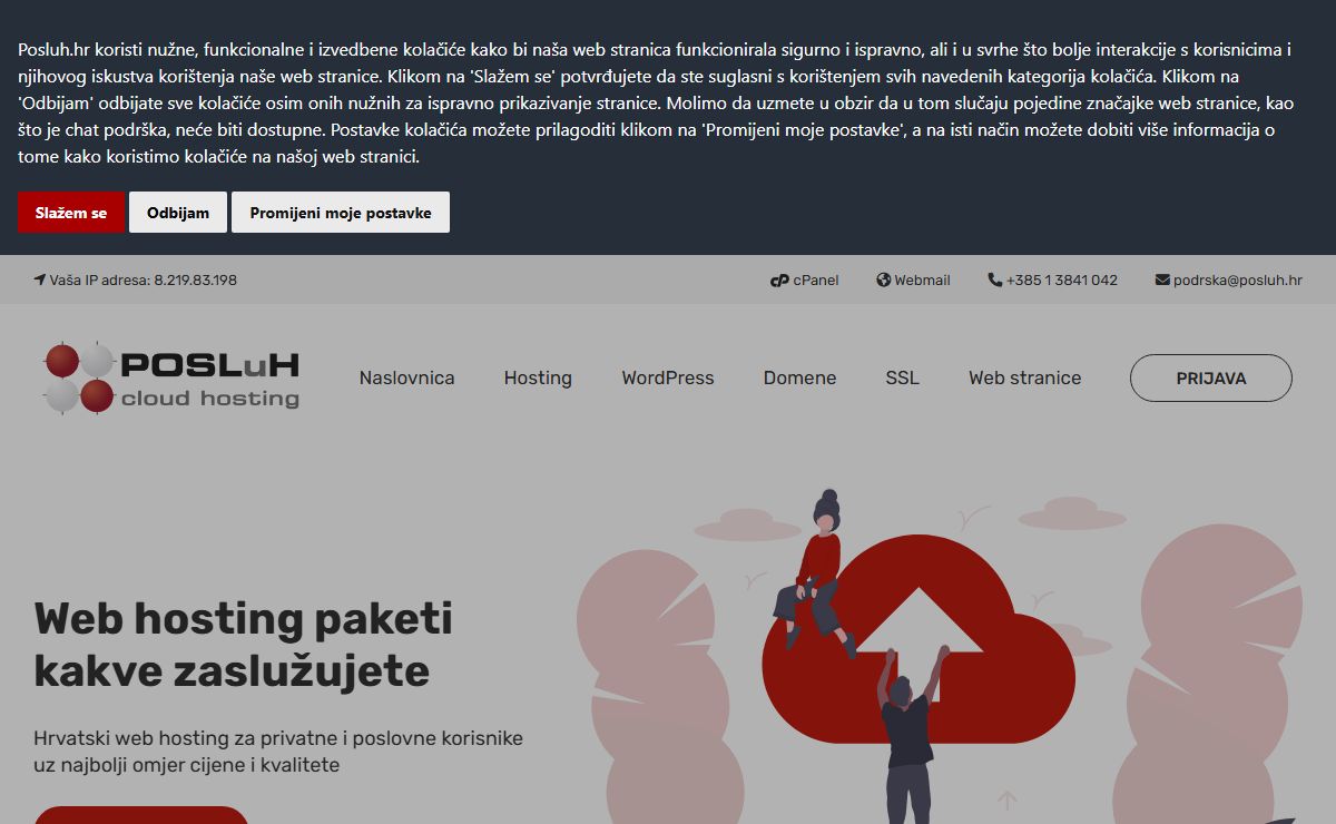 POSLuH web hosting usluge