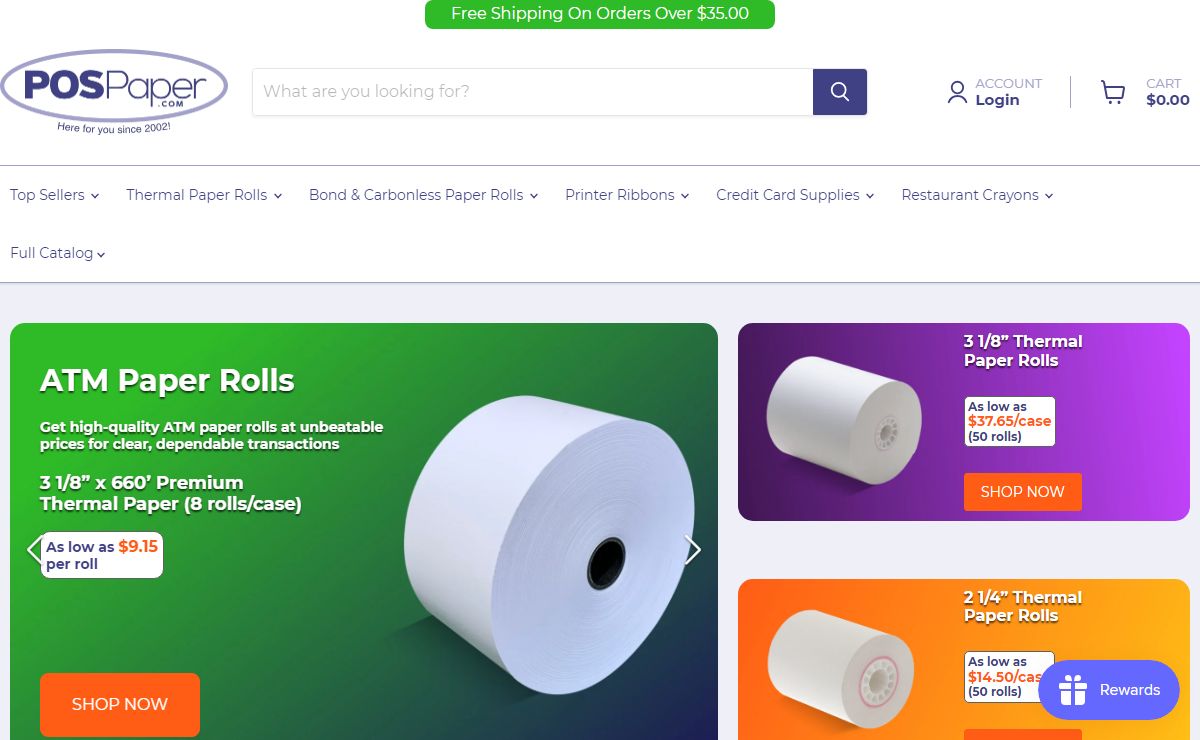 Thermal Paper Rolls, Carbonless Paper Rolls, Receipt Paper