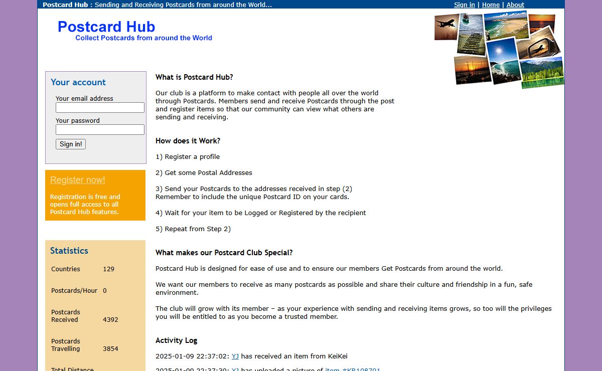 PostcardHub