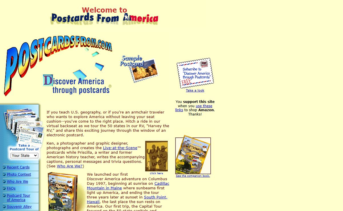 Postcards From America 50 State Travel Adventure