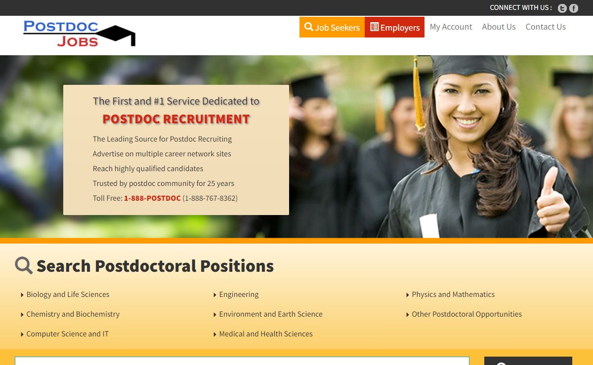 Postdoc Jobs.com - Search 1000s postdoctoral positions worldwide!