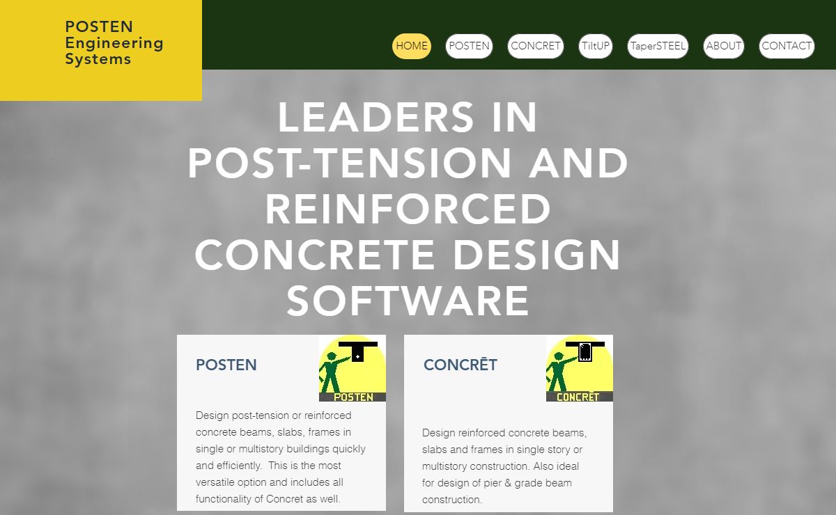 Concrete Design Software | Posten Engineering Systems