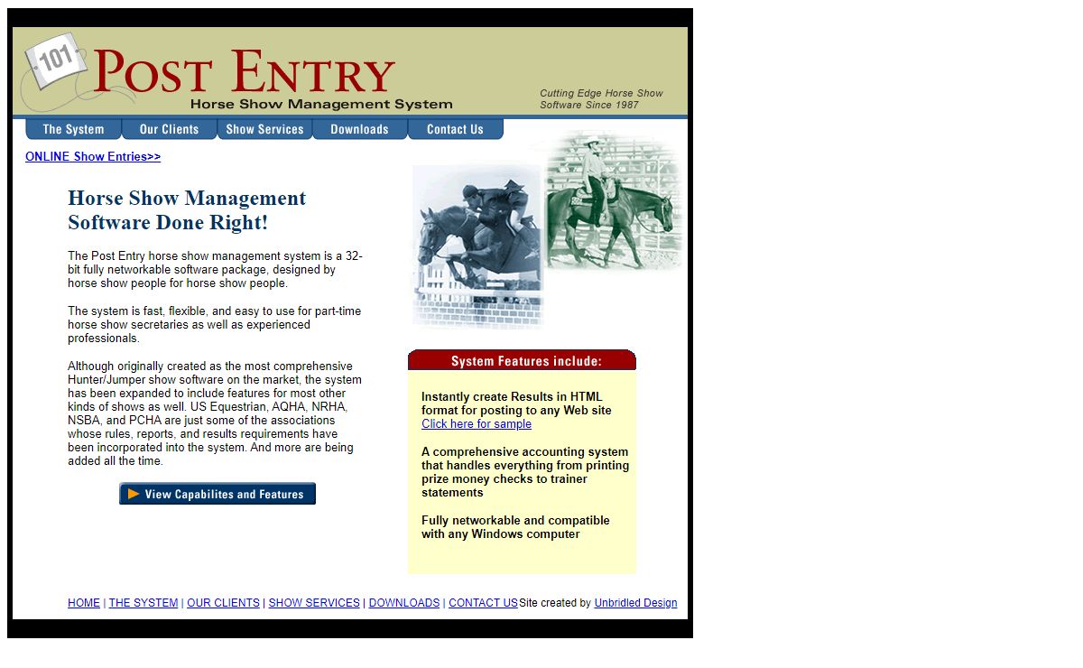 Post Entry Horse Show Management