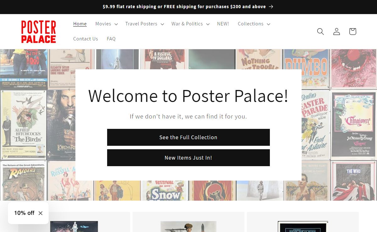 Poster Palace: Vintage Movie, War Propaganda, & Travel Posters – posterpalace.com