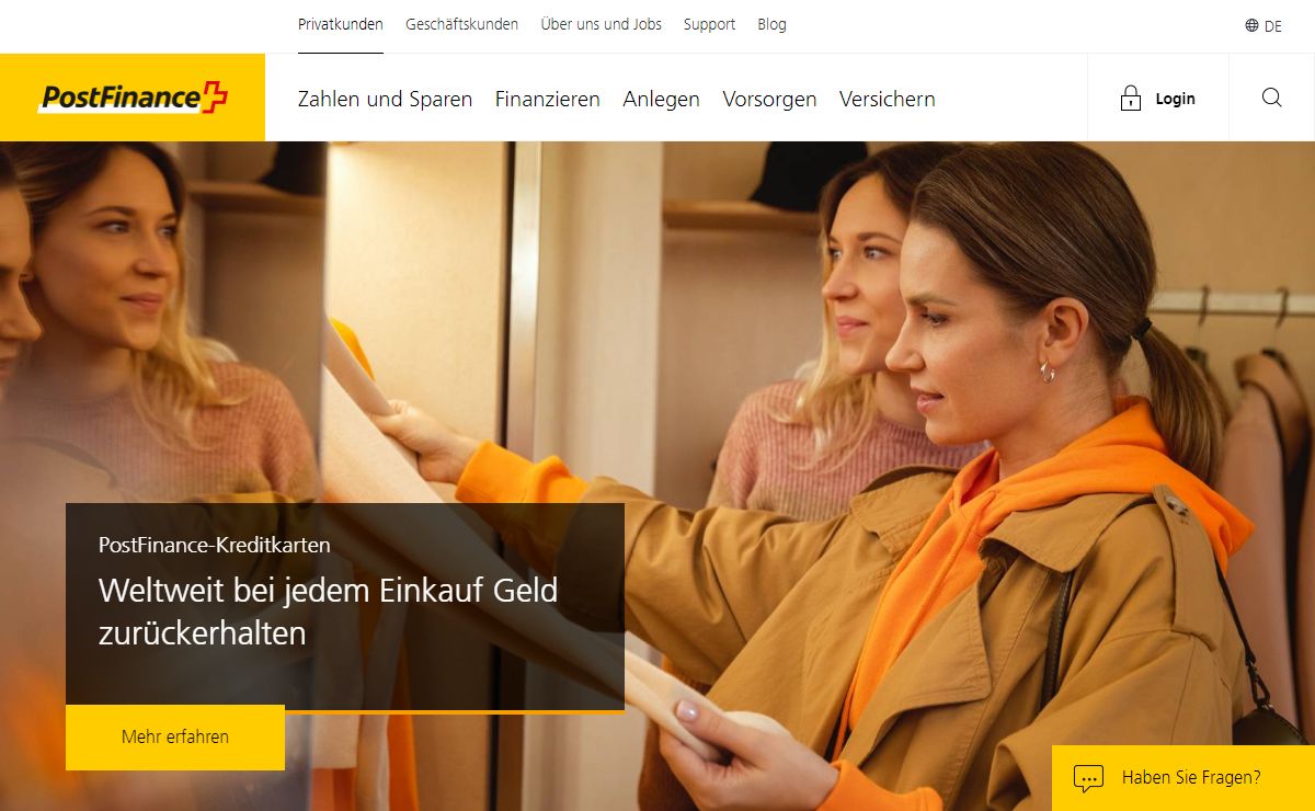 PostFinance für Privatkunden