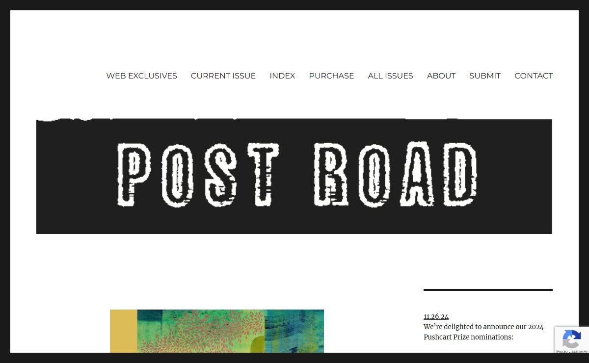 POST ROAD MAGAZINE - Post Road Magazine