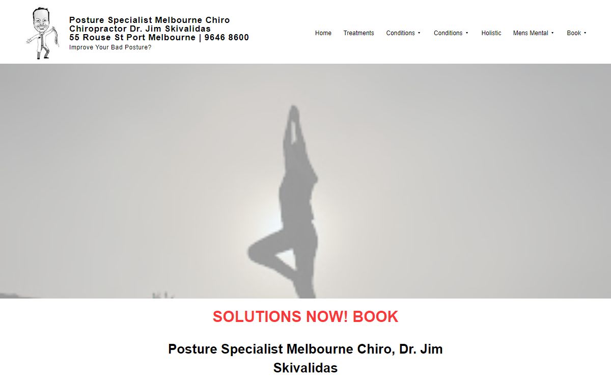 Welcome to Posture Specialist Melbourne Chiro | 55 Rouse Street Port Melbourne | 9646 8600