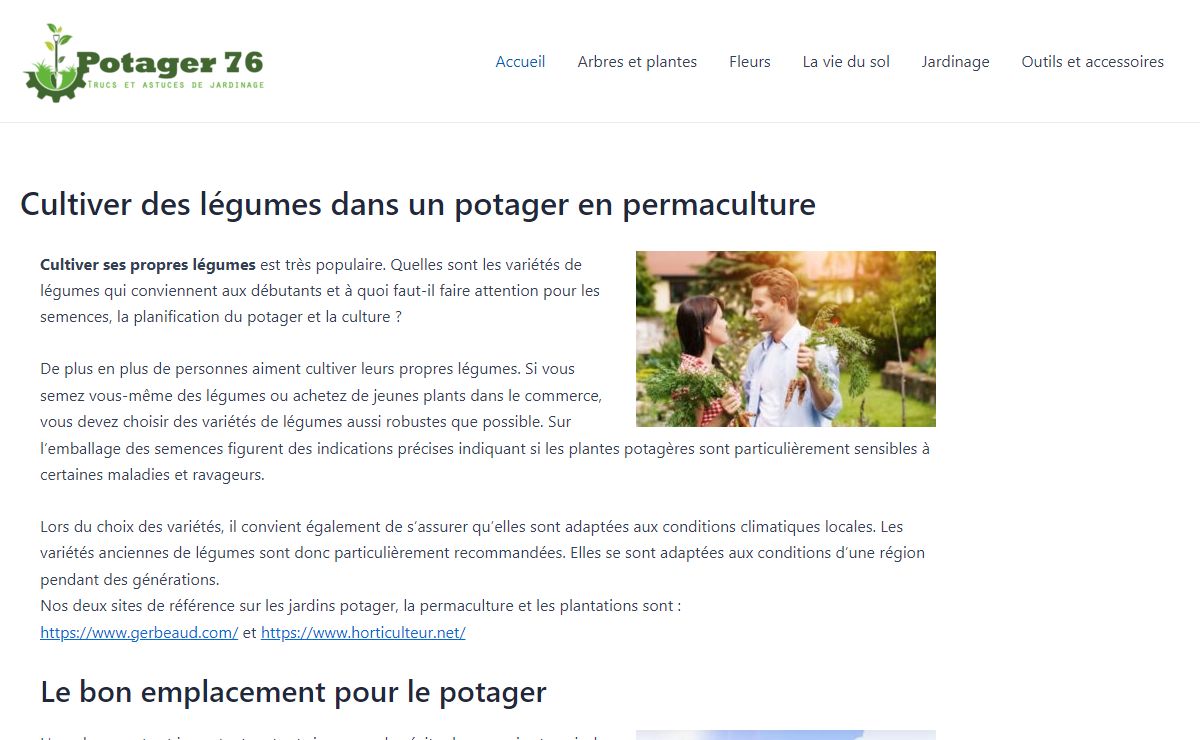 Cultiver des légumes dans un potager en permaculture | Potager 76