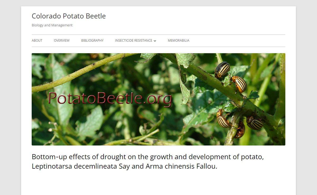 Colorado Potato Beetle – Biology and Management