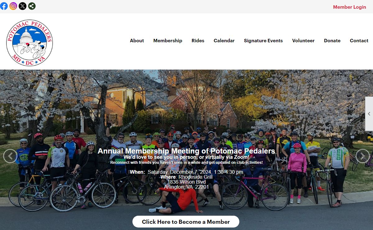 Home - Potomac Pedalers Touring Club
