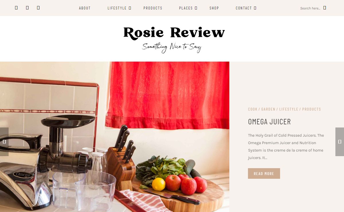 Rosie Review – something nice to say
