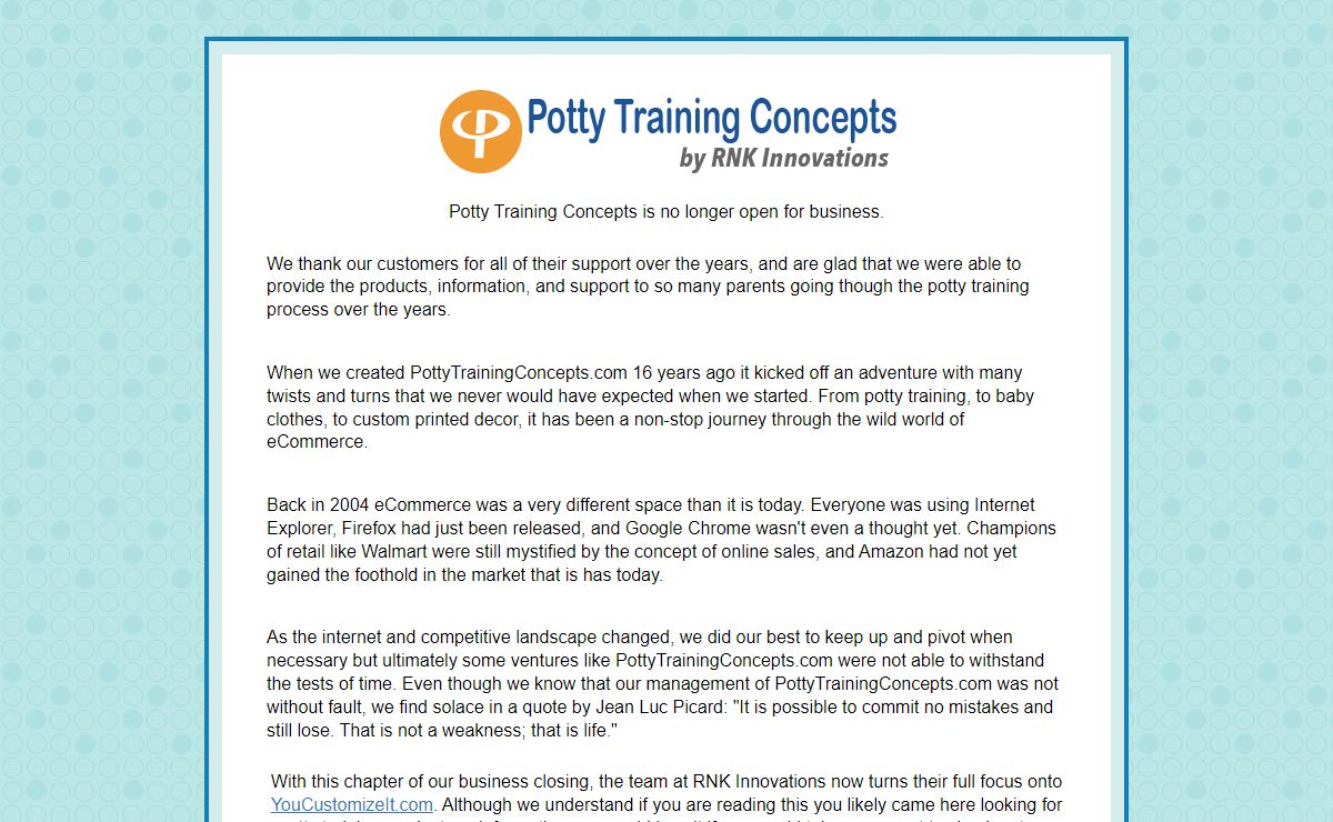 Potty Training Concepts