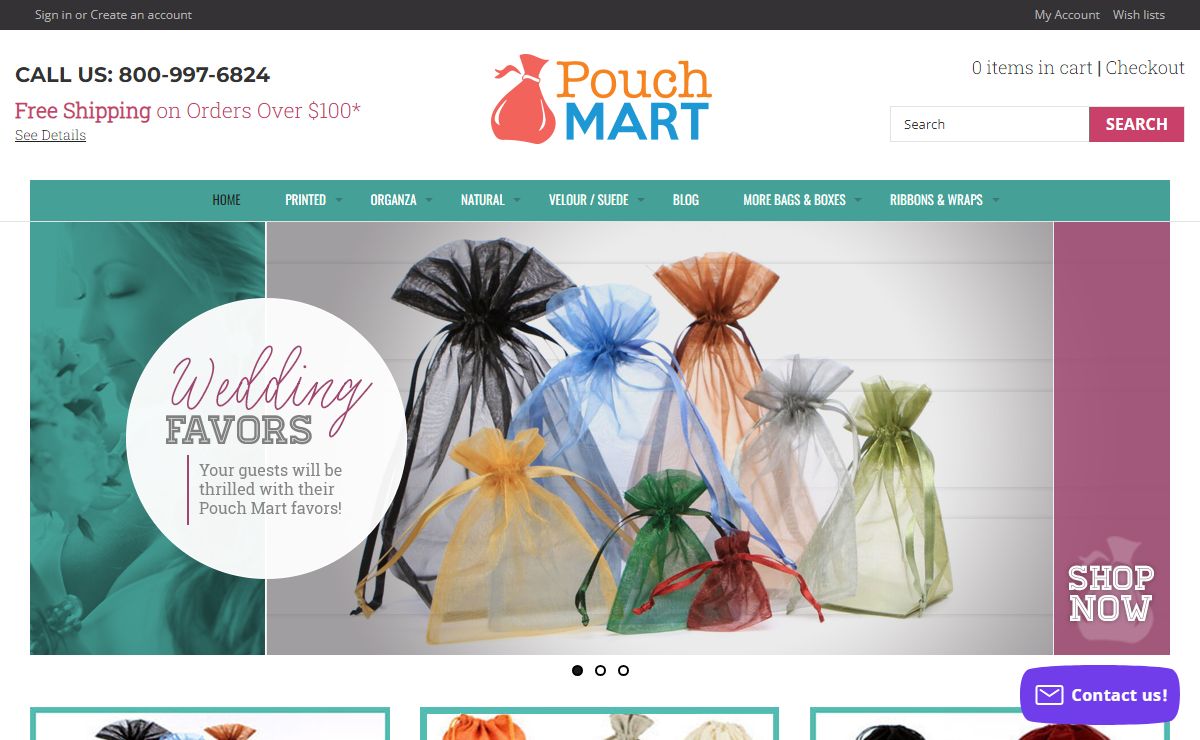 Organza Bags | Velour Bags | Personalized Gift Bags | PouchMart