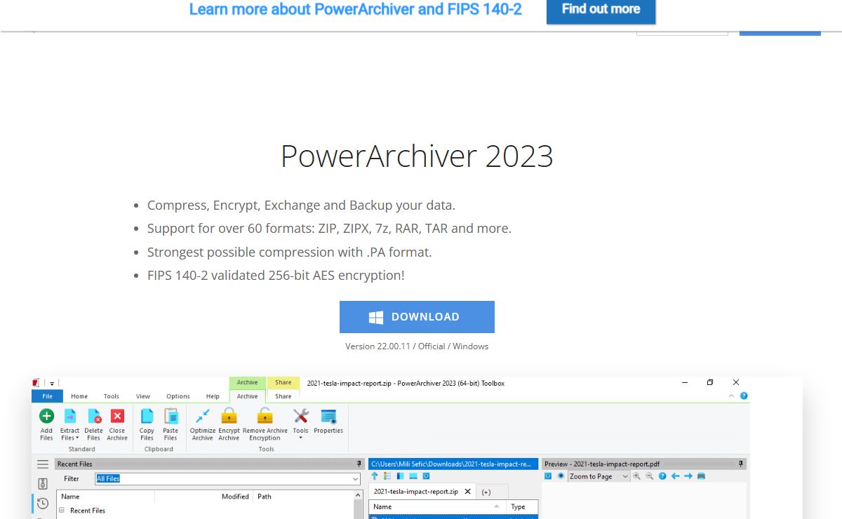 PowerArchiver – Compress, Encrypt, Exchange and Backup your data.